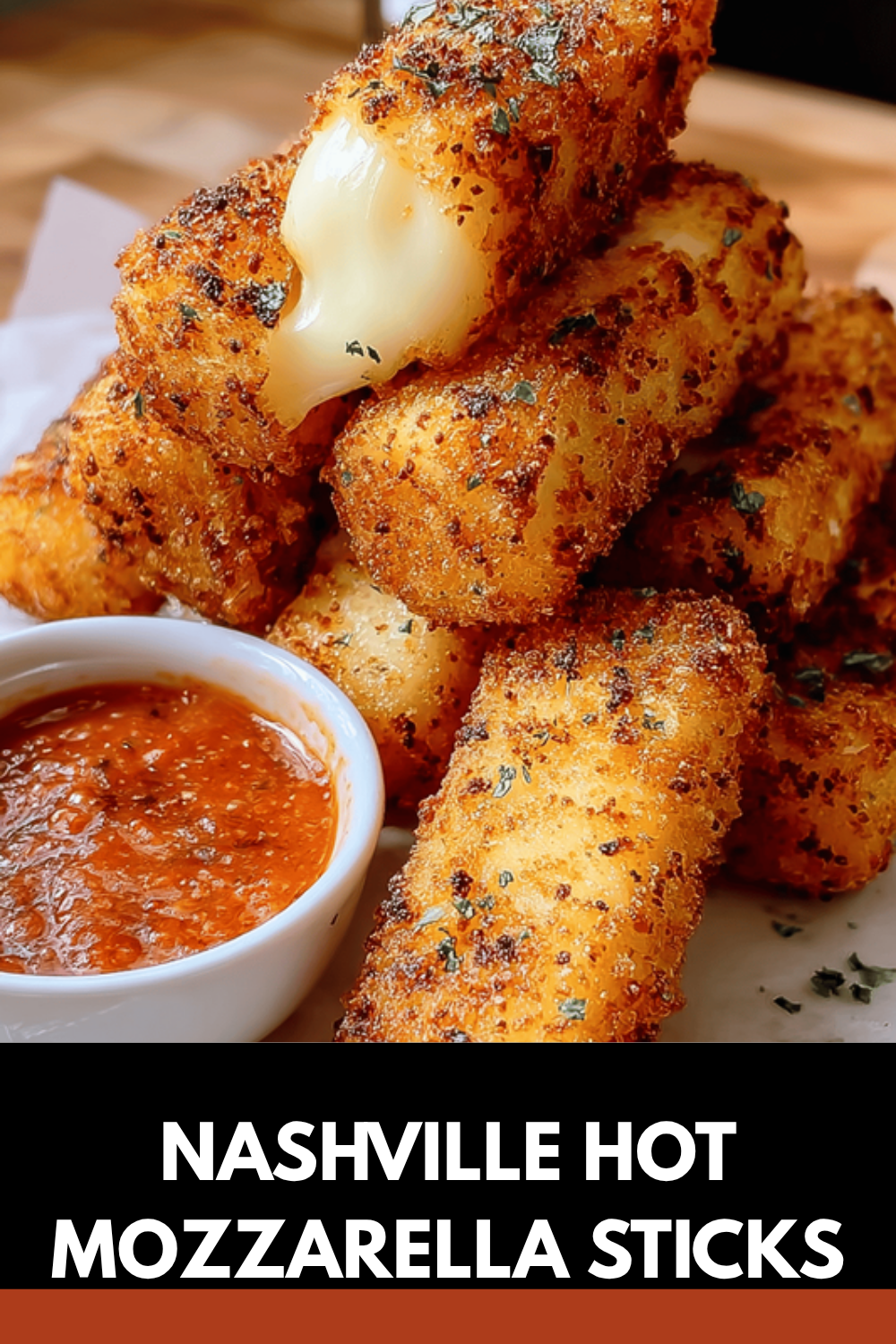 Nashville Hot Mozzarella Sticks
