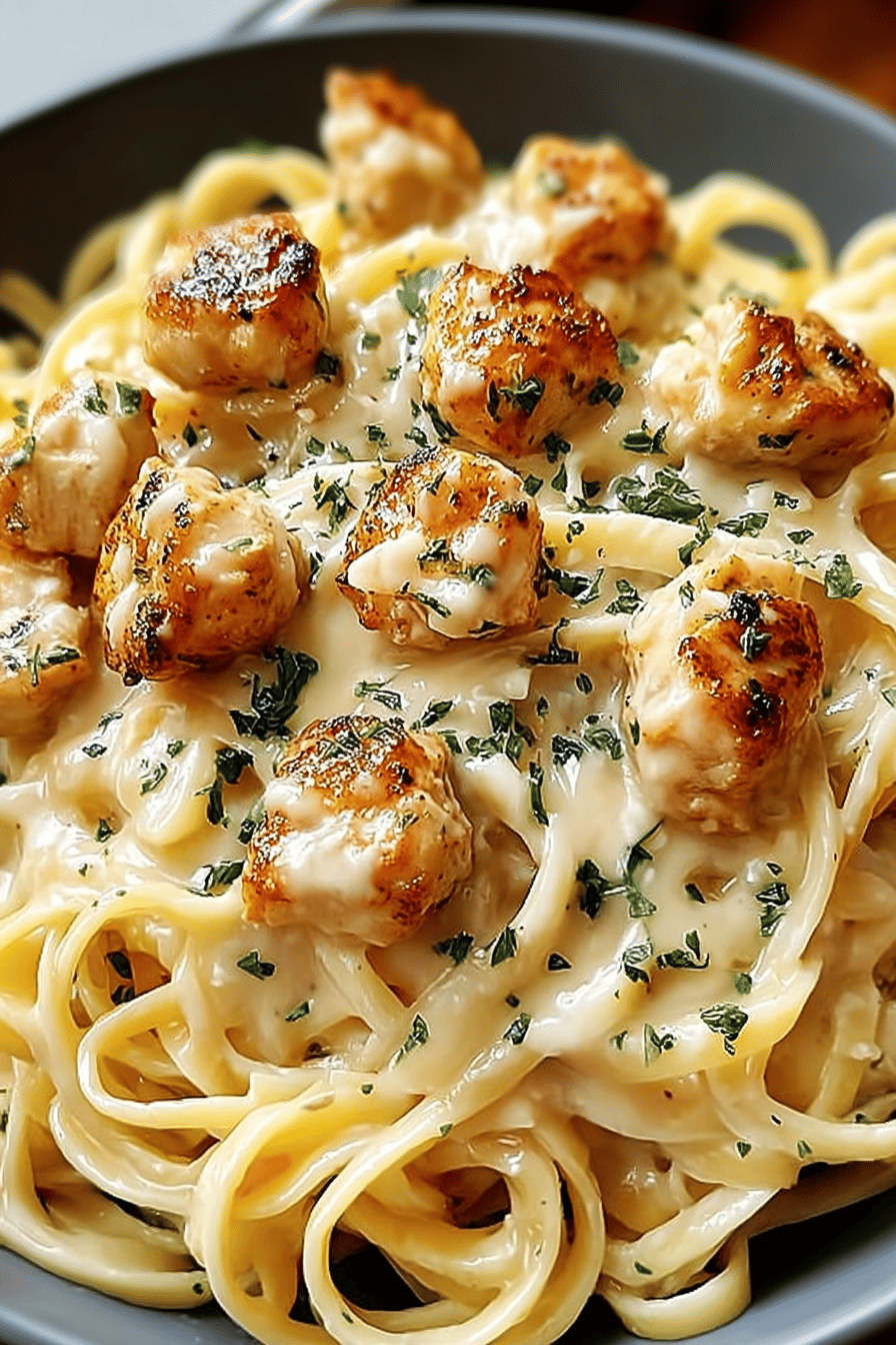 Parmesan Garlic Butter Chicken Pasta