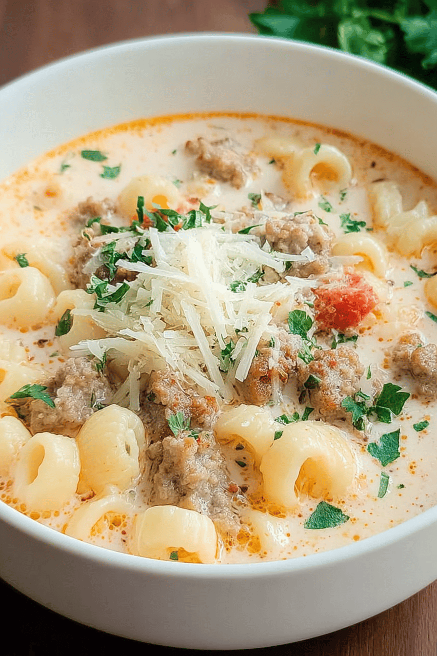 Parmesan Sausage Soup