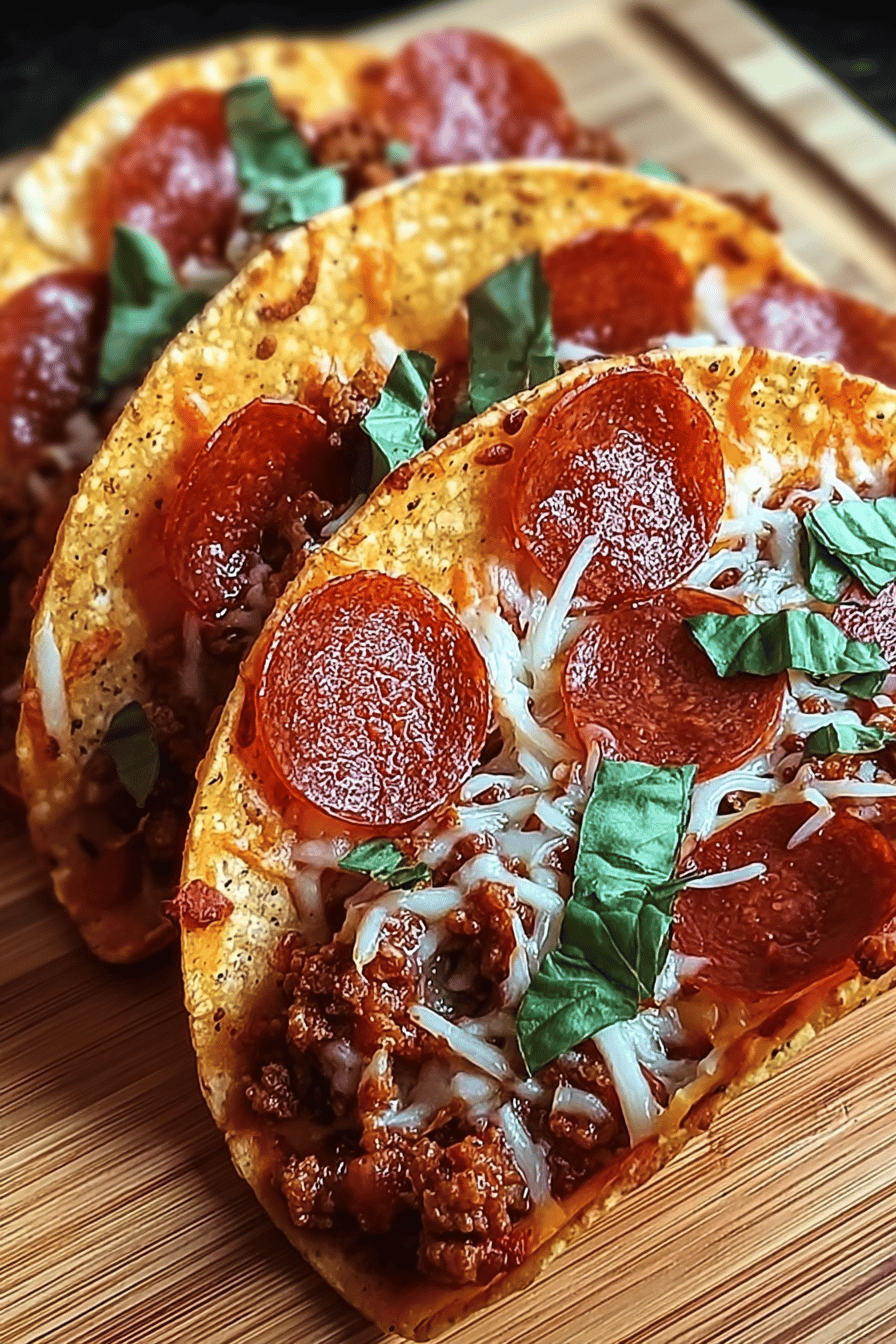 Pepperoni Taco Twist Pizza