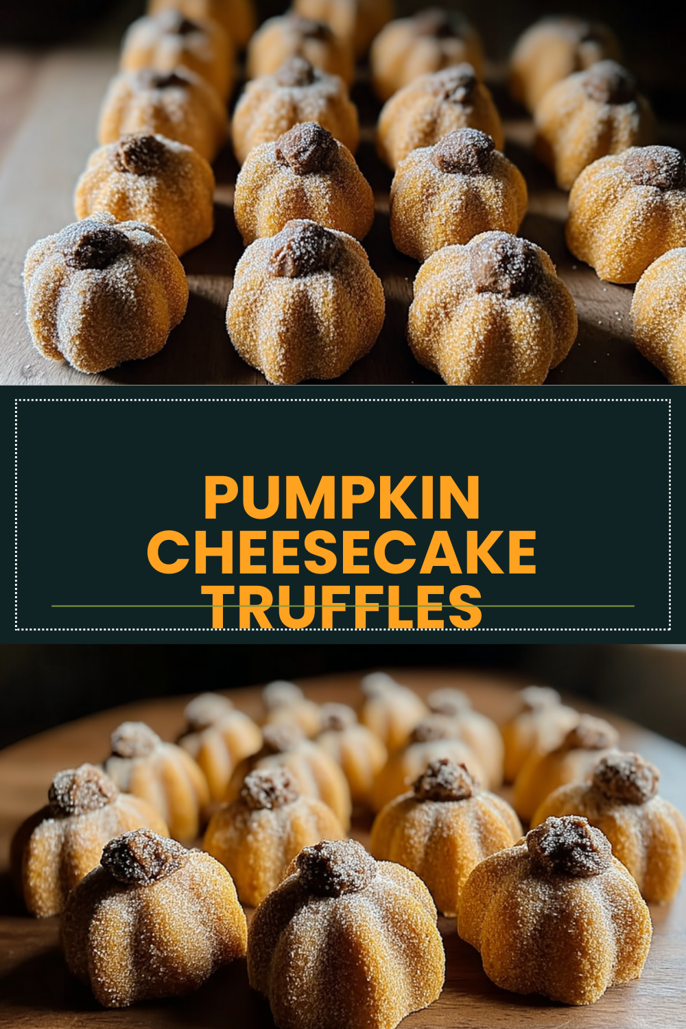 Pumpkin Cheesecake Truffles
