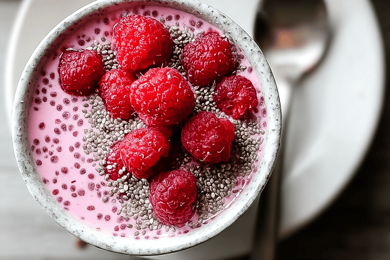 Raspberry Chia Seed Pudding Recipe With Fresh Berries And Creamy Texture 6 Raspberry Chia Pudding