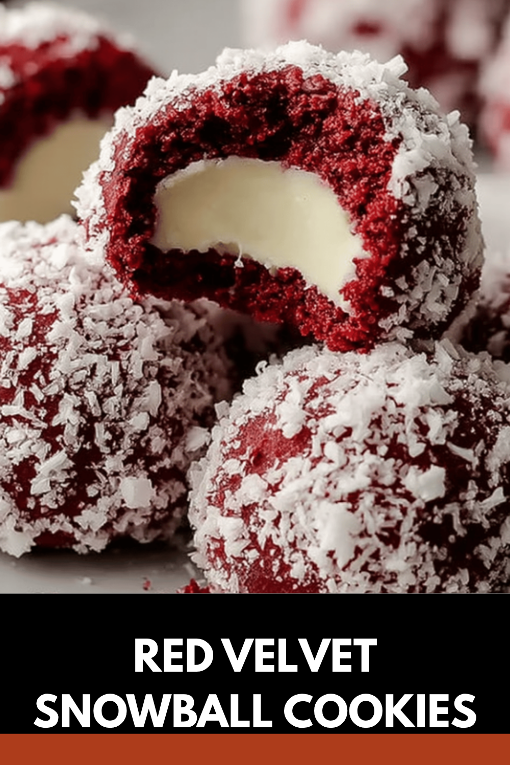 Red Velvet Snowball Cookies