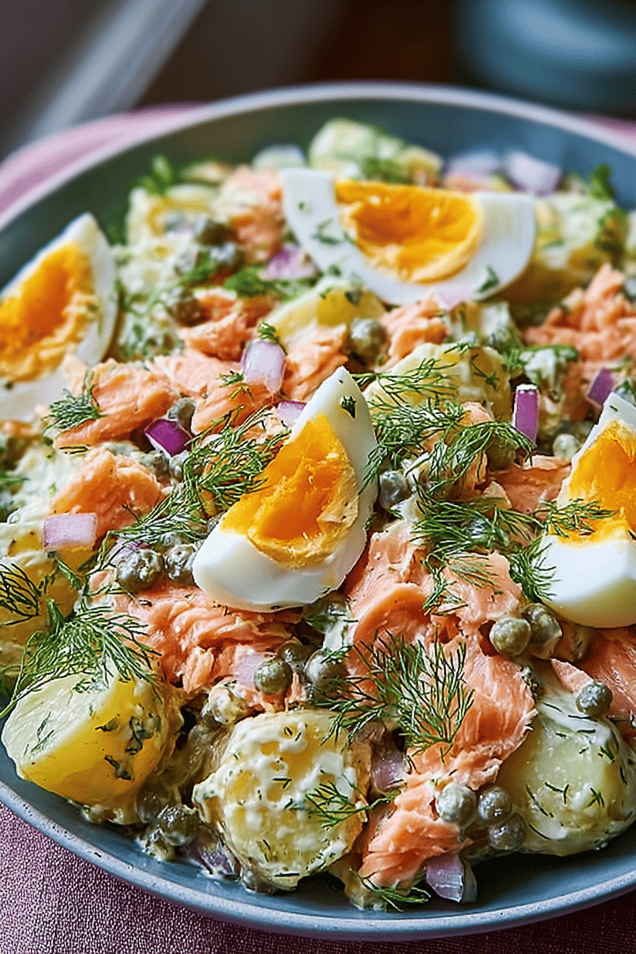 Russian Salmon Potato Salad
