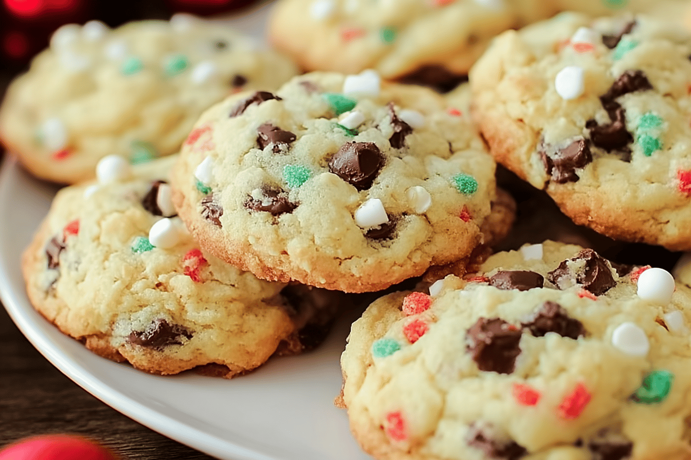 Santa Cake Mix Cookies