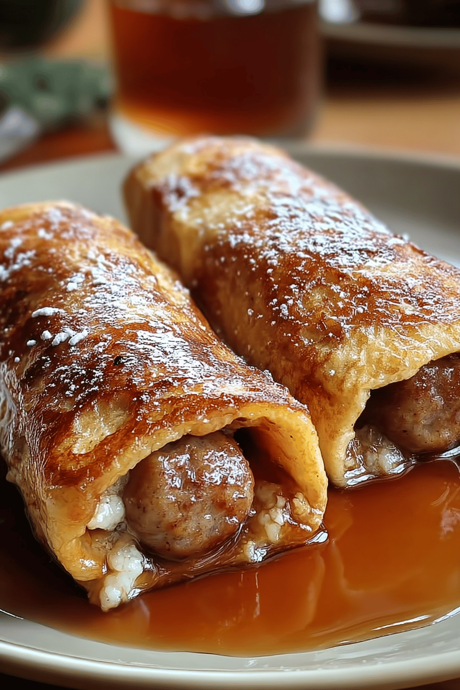 French Toast Roll Ups Easy Recipe With Sweet And Savory Fillings 6 Sausage French Toast Rollup