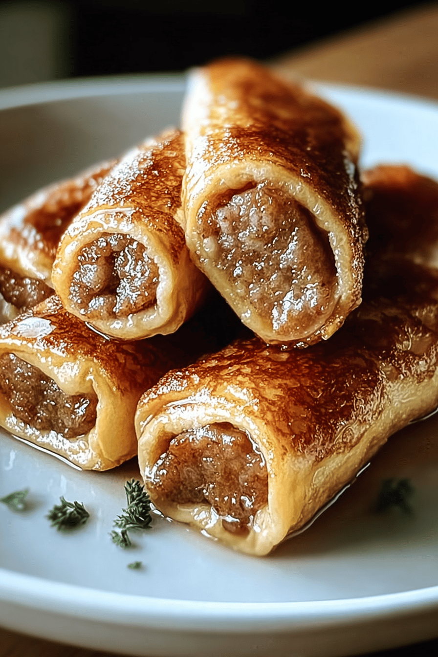French Toast Roll-Ups Recipes For Quick And Tasty Breakfast Treats 6 Sausage French Toast Rollups