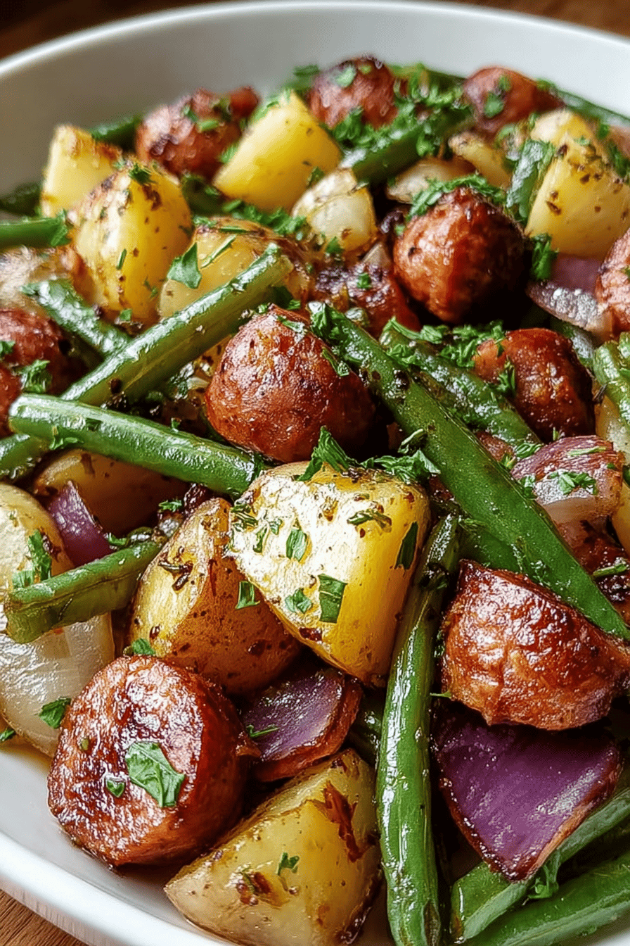 Sausage With Green Beans And Potatoes Recipe For Easy Weeknight Meals 6 Sausage Green Beans Potatoes