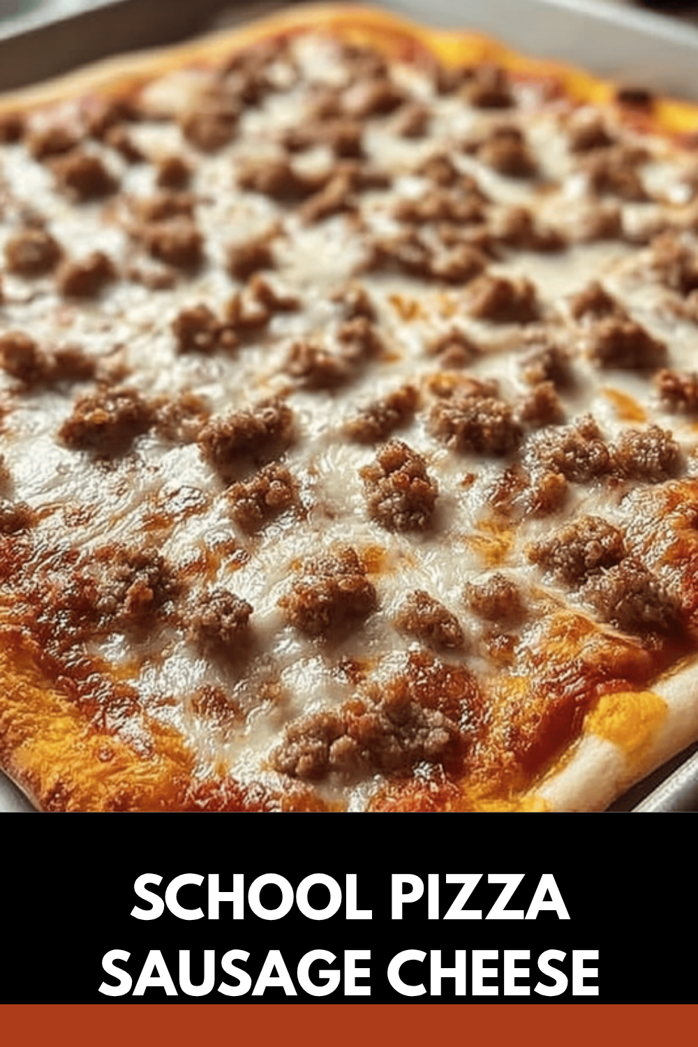 School Pizza Sausage Cheese