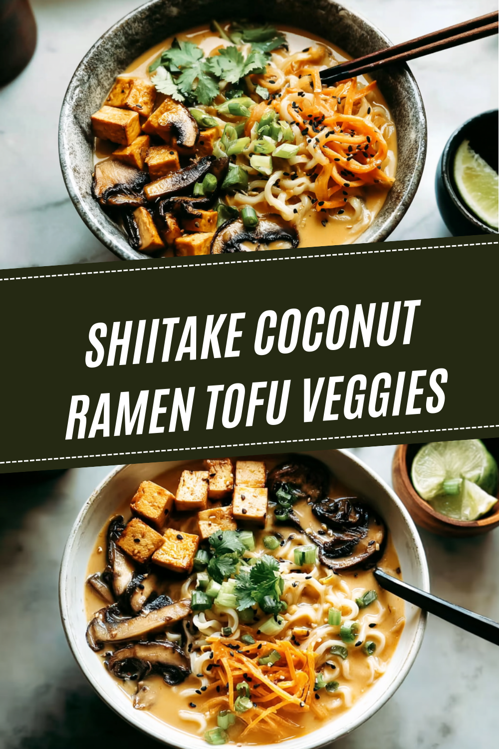 Shiitake Coconut Ramen Tofu Veggies