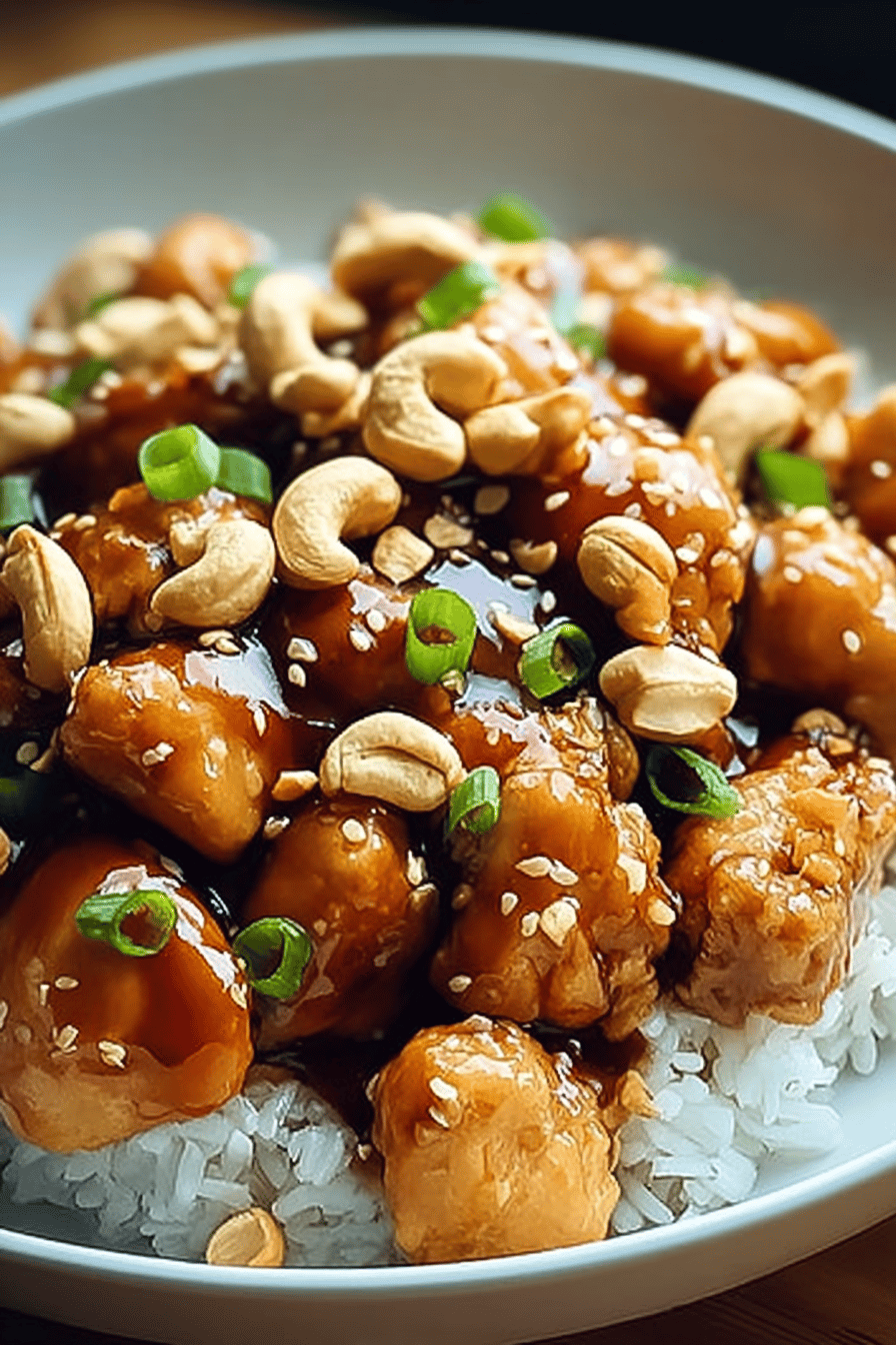 Slow Cooker Cashew Chicken