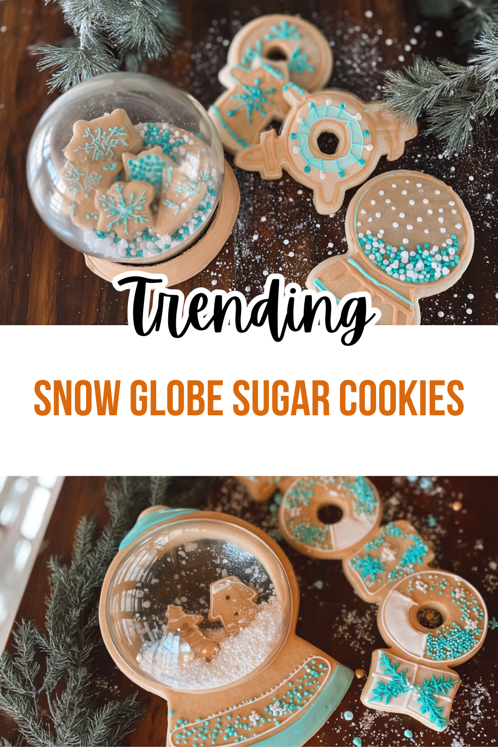 Snow Globe Sugar Cookies