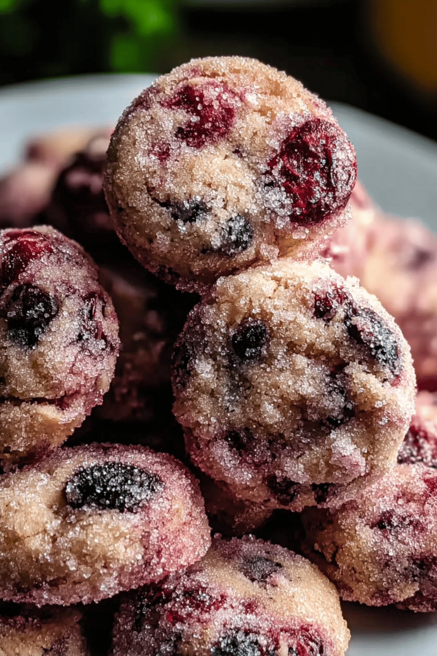 Sparkling Cranberry Sugarplum Cookies For Festive Treats 6 Sparkling Cranberry Cookies