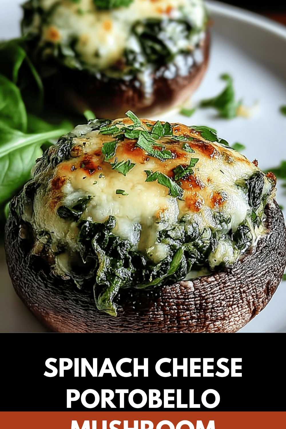 Spinach Cheese Portobello Mushroom
