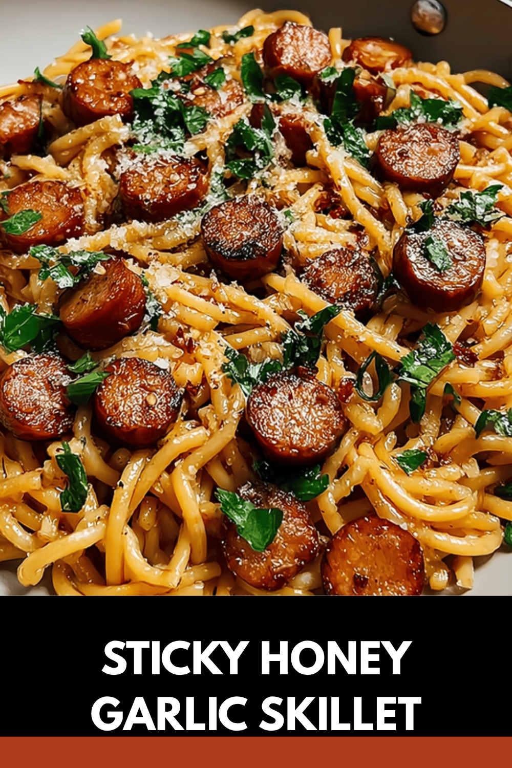 Sticky Honey Garlic Skillet