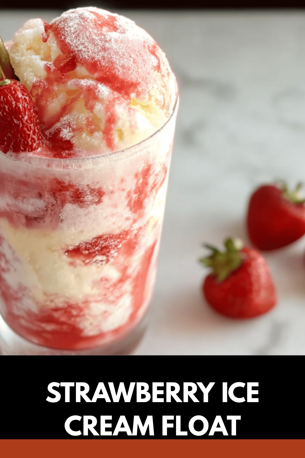 Strawberry Ice Cream Float
