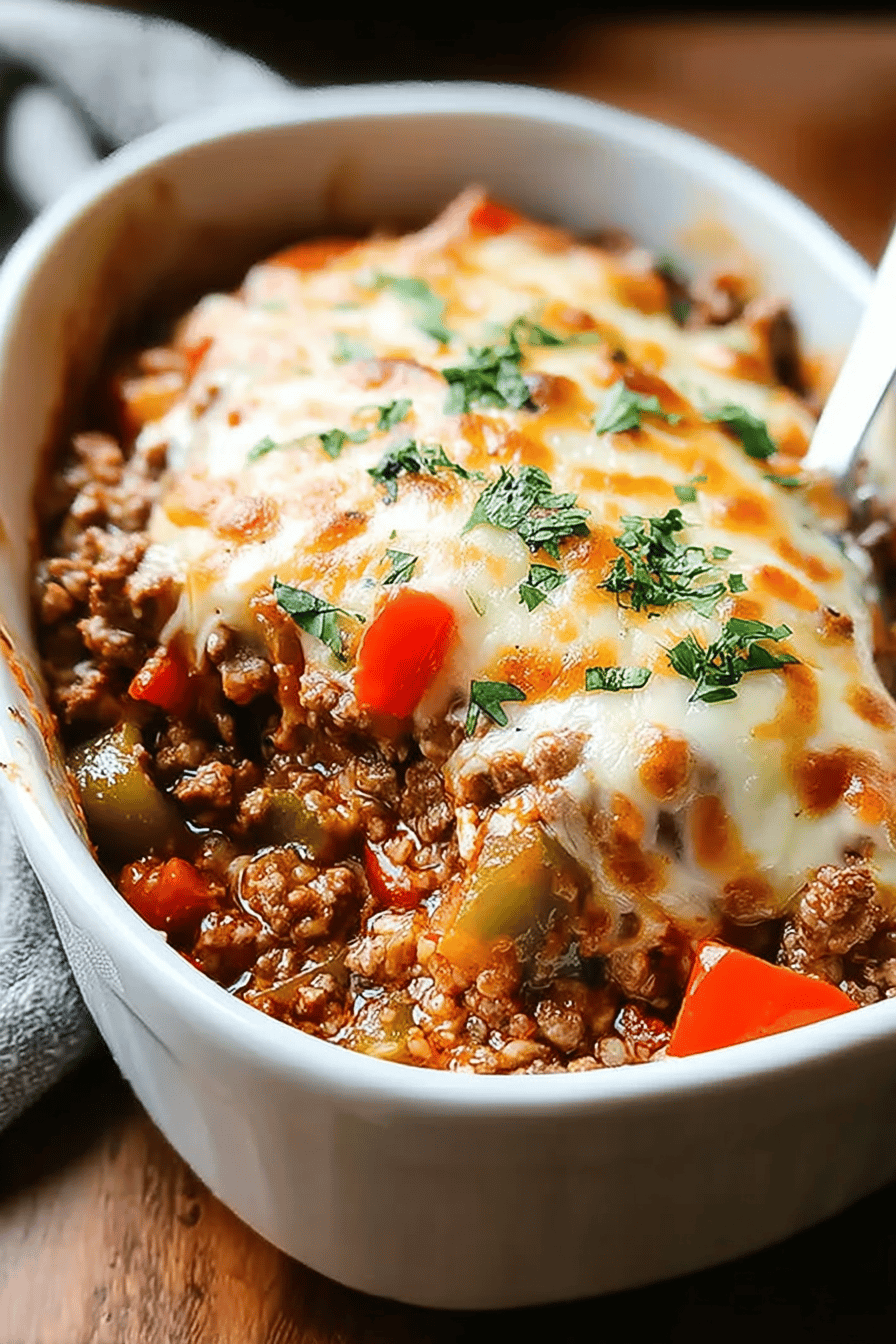 Stuffed Pepper Casserole Beef