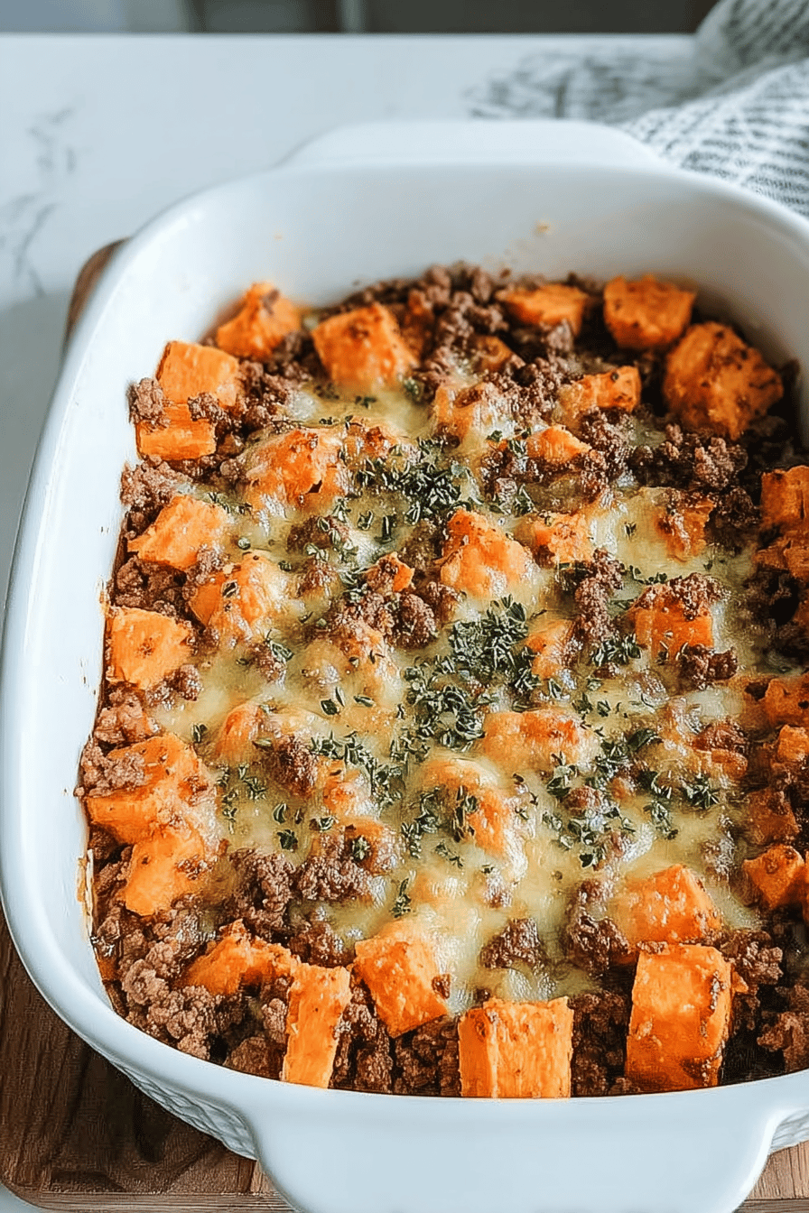 Sweet Potato Beef Casserole