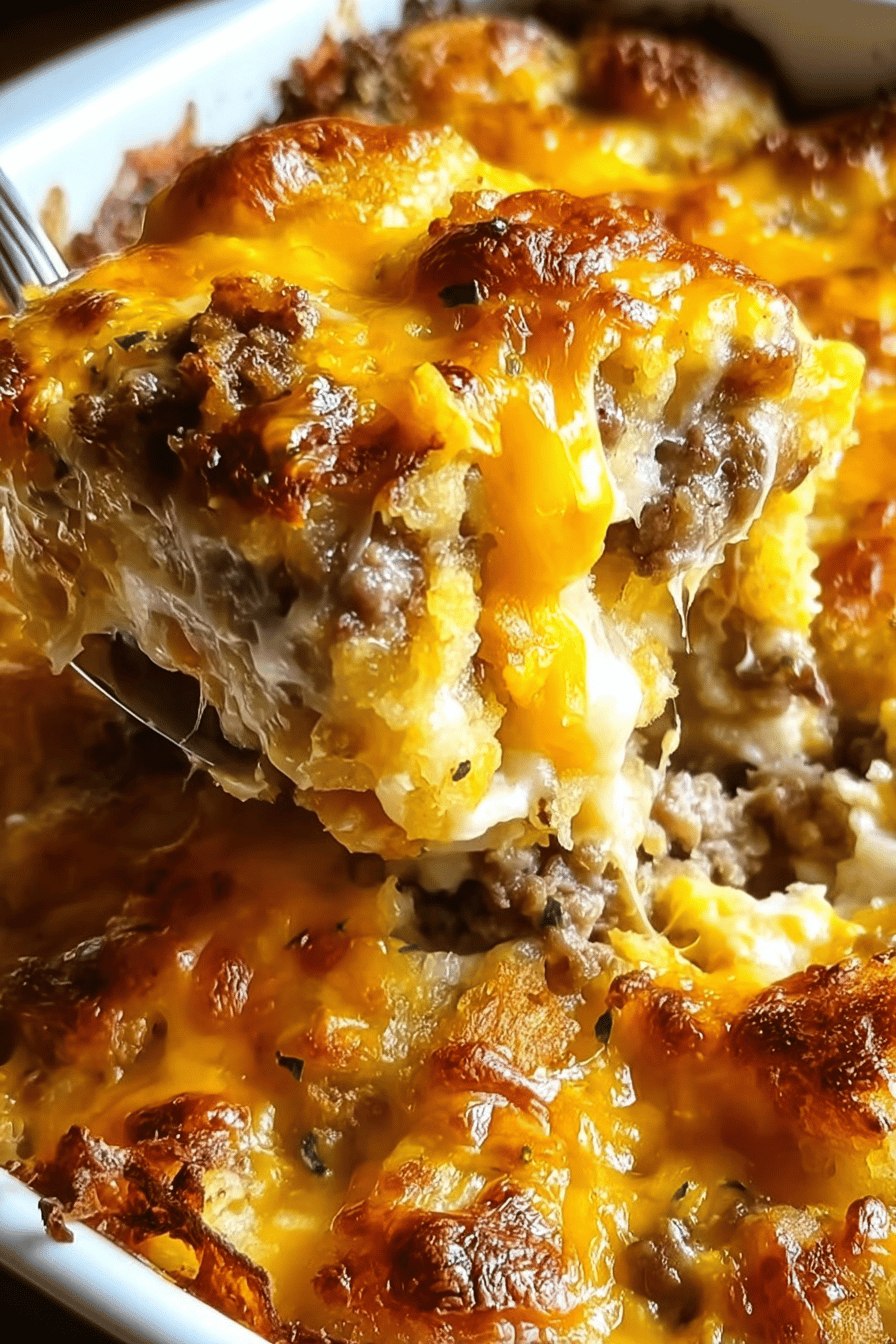 Tater Tot Breakfast Casserole Recipe With Cheese And Sausage 6 Tater Tot Breakfast Casserole
