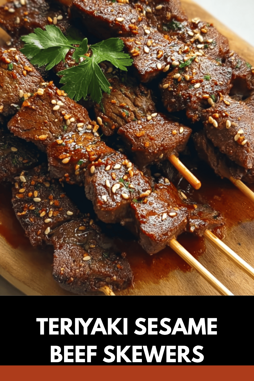 Teriyaki Sesame Beef Skewers