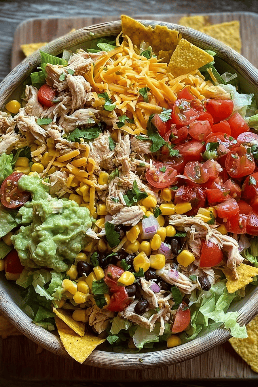 Tex Mex Taco Chicken Salad
