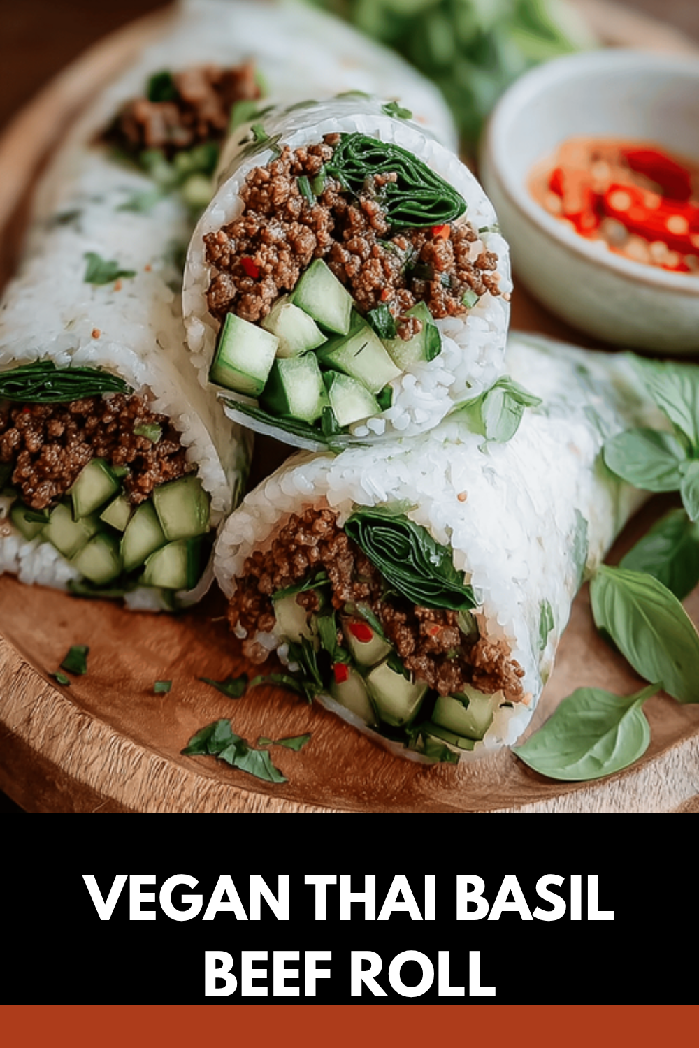 Thai Basil Beef Rolls Ready In 20 Minutes For Quick Dinners 7 Vegan Thai Basil Beef Roll