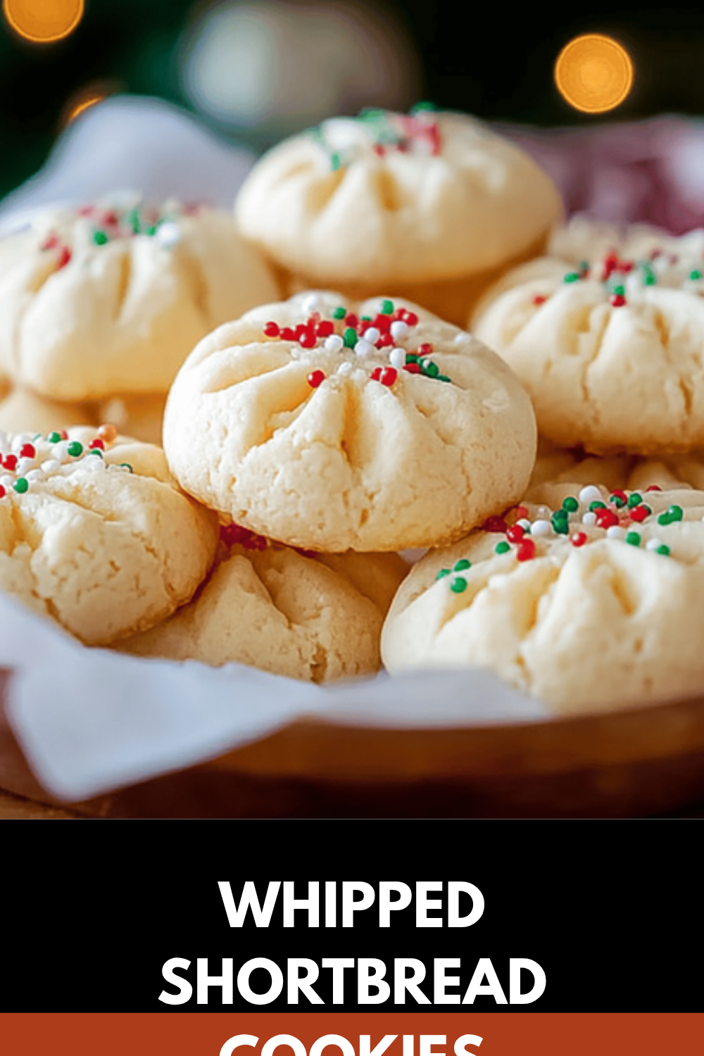 Whipped Shortbread Cookies