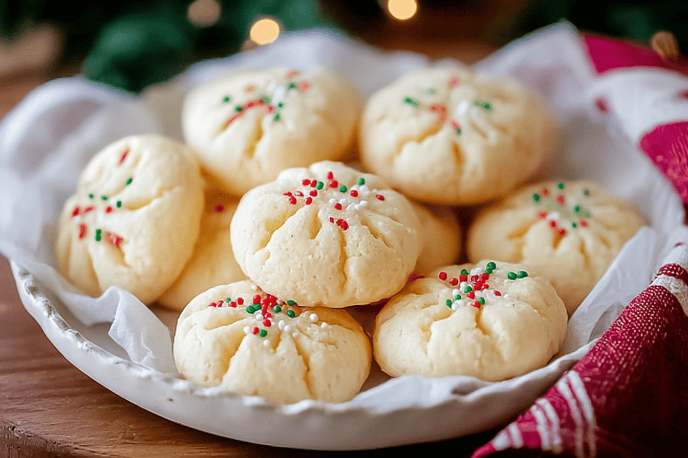 Whipped Shortbread Cookies