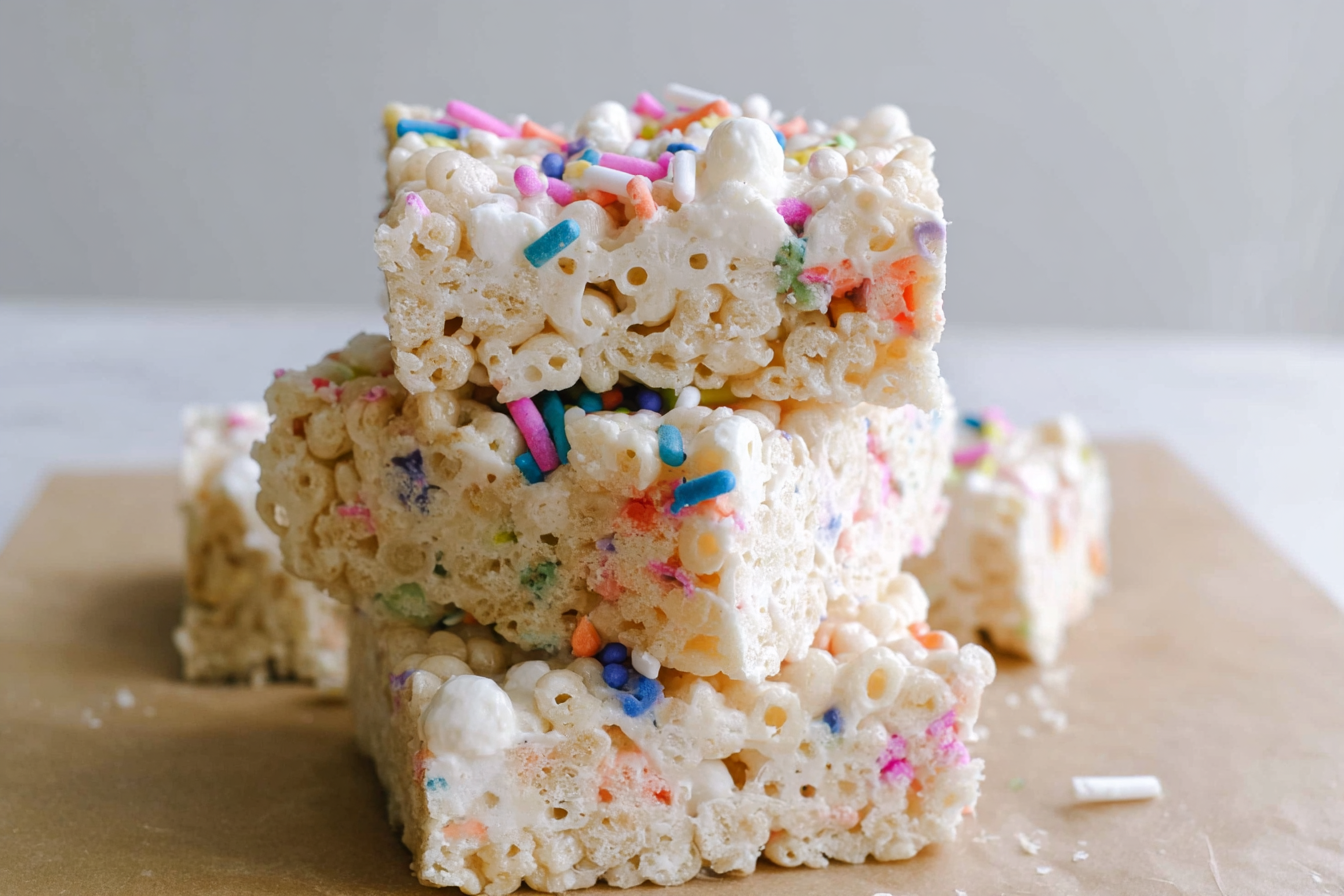 Birthday Sprinkle Rice Krispy Treats Recipe