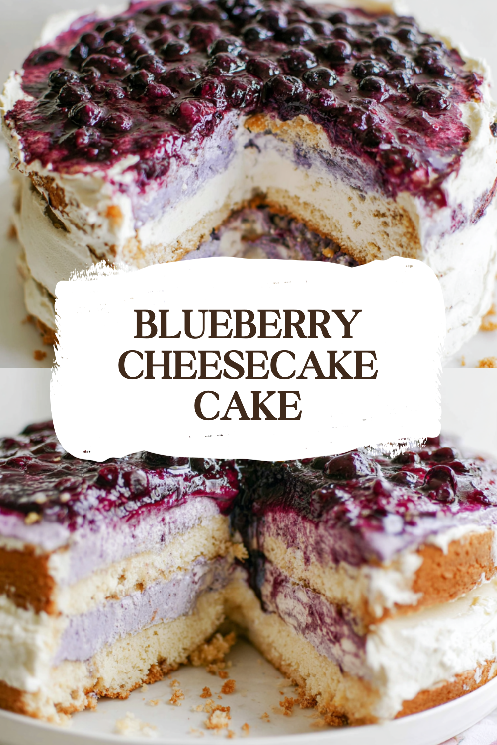 Blueberry Cheesecake Cake