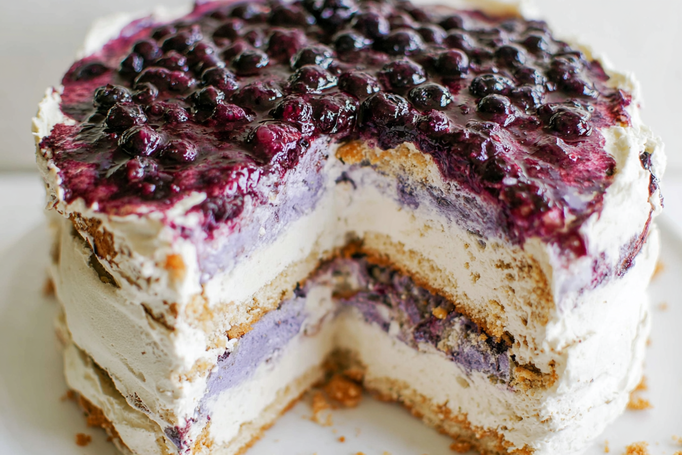 Blueberry Cheesecake Cake