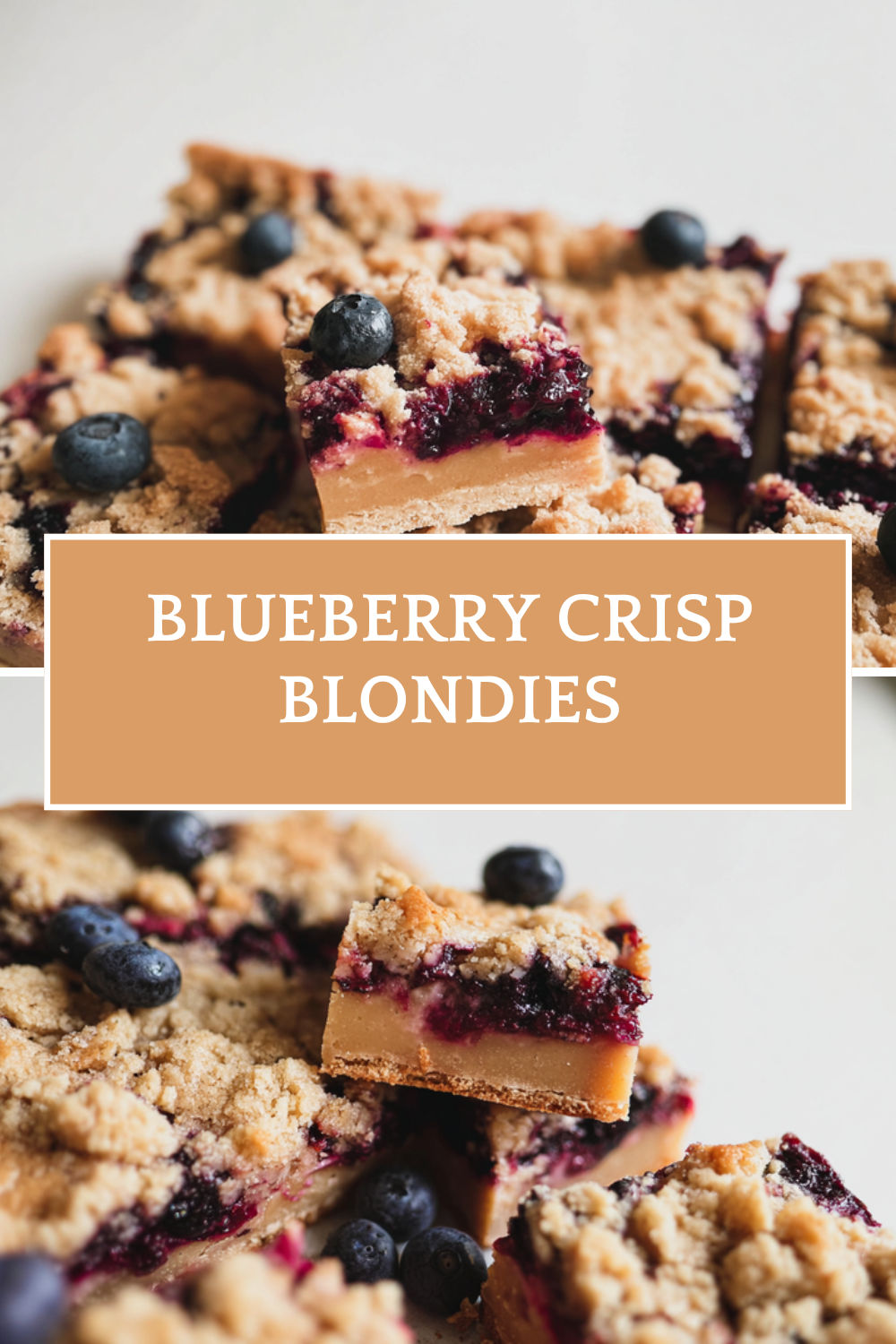 Blueberry Crisp Blondies