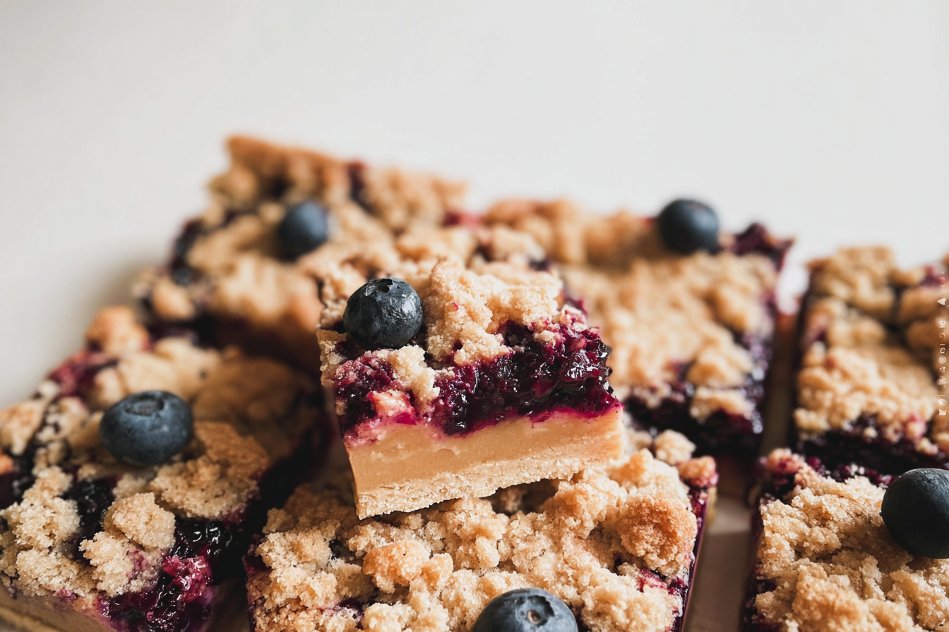 Blueberry Crisp Blondies