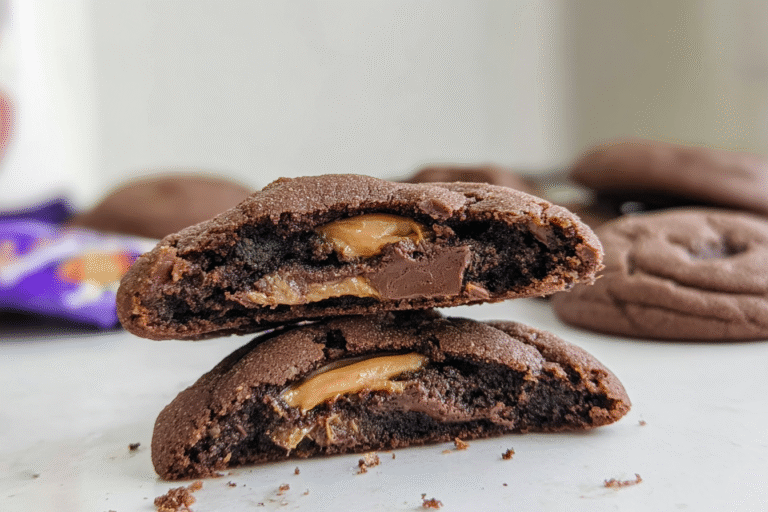 Caramel Stuffed Chocolate Cookies 12.Png