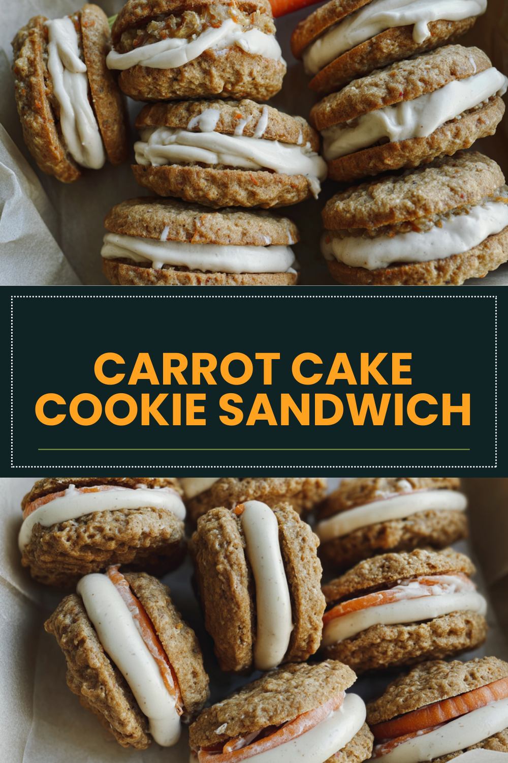Carrot Cake Cookie Sandwich