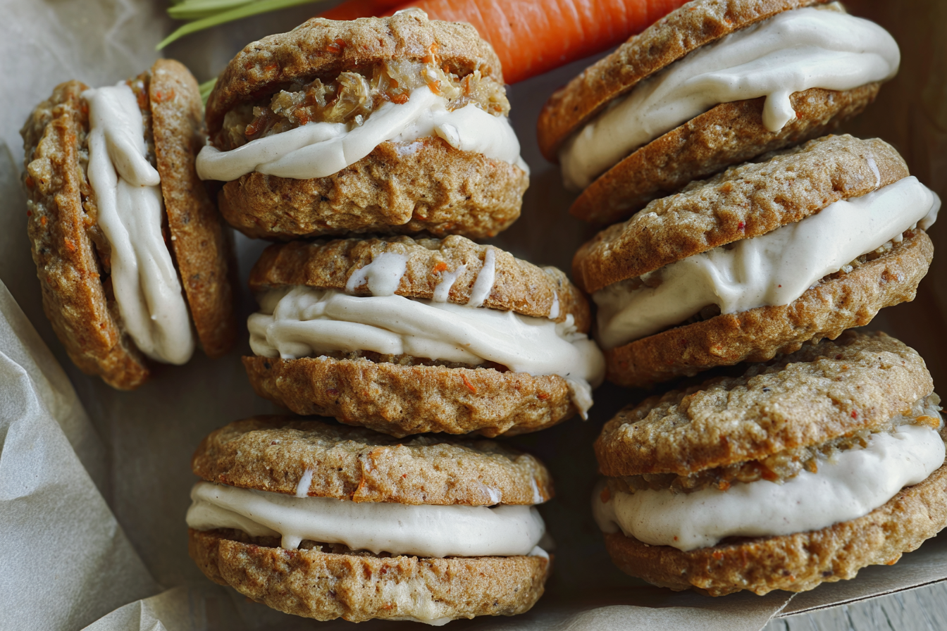 Carrot Cake Cookie Sandwich