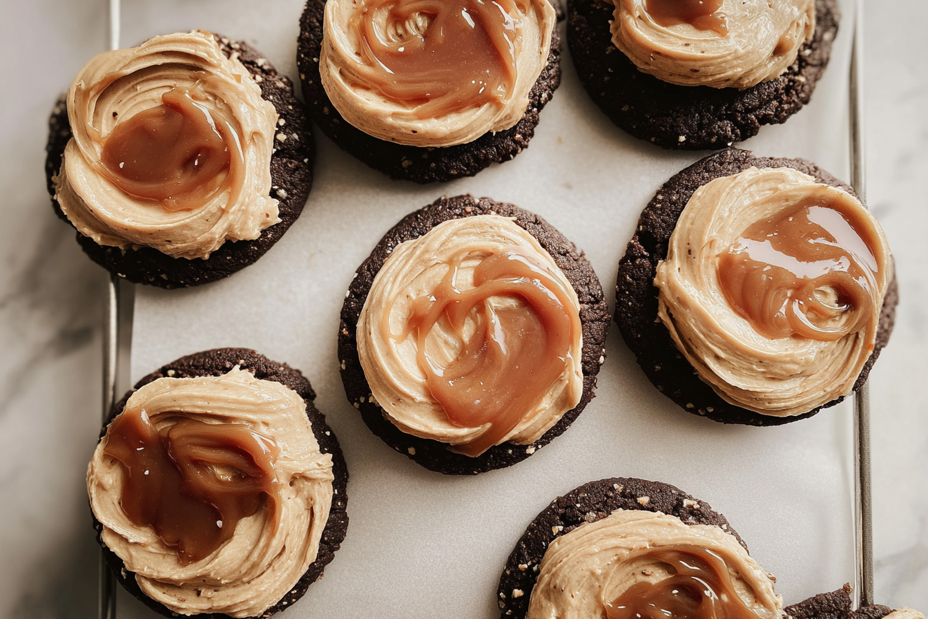 Chocolate Salted Caramel Cookie With Frosting