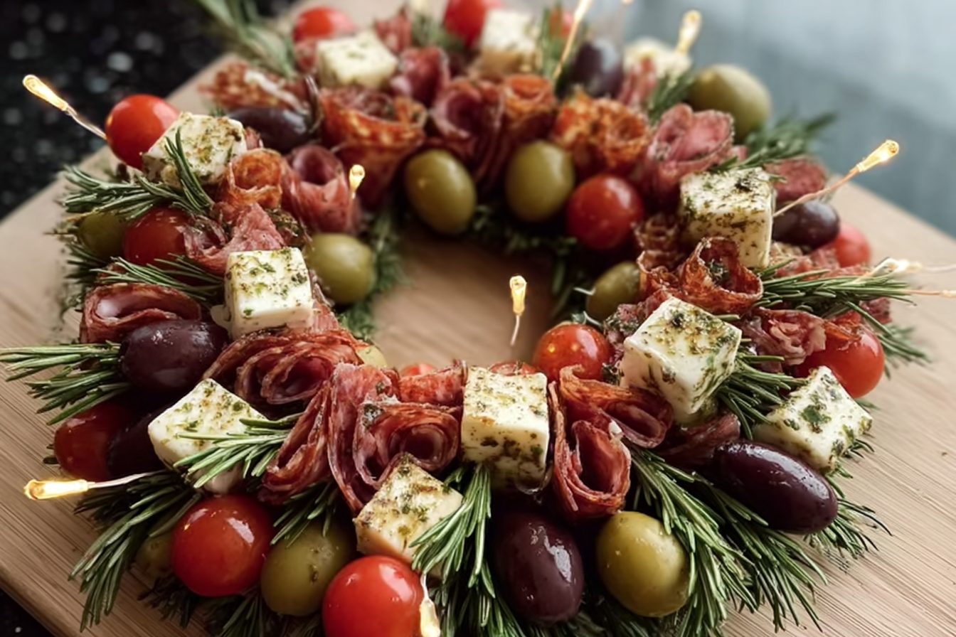 Antipasto Wreath Ideas For Stylish And Flavorful Party Platters 6 Christmas Antipasto Wreath