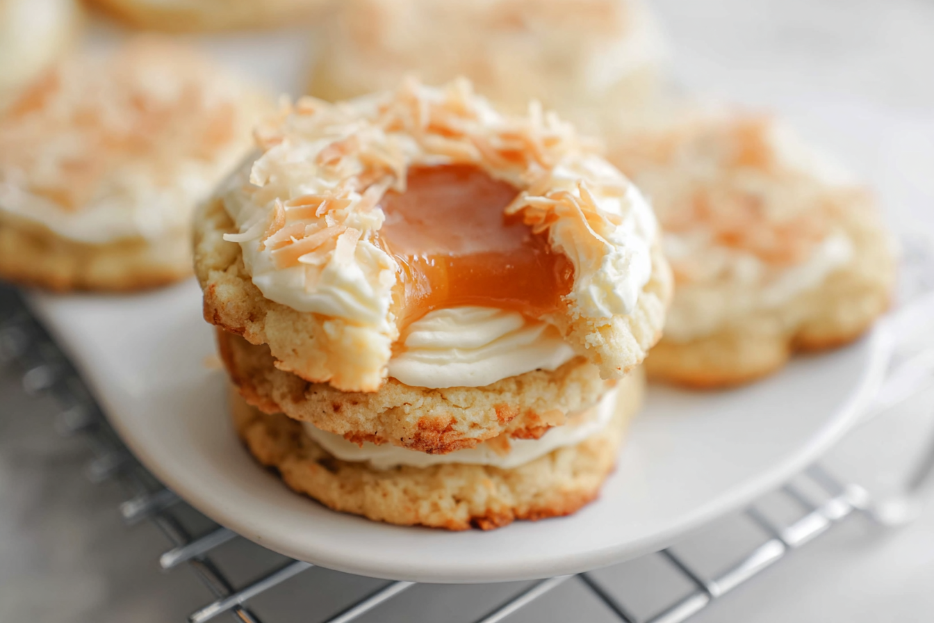 Coconut Caramel Sugar Cookies