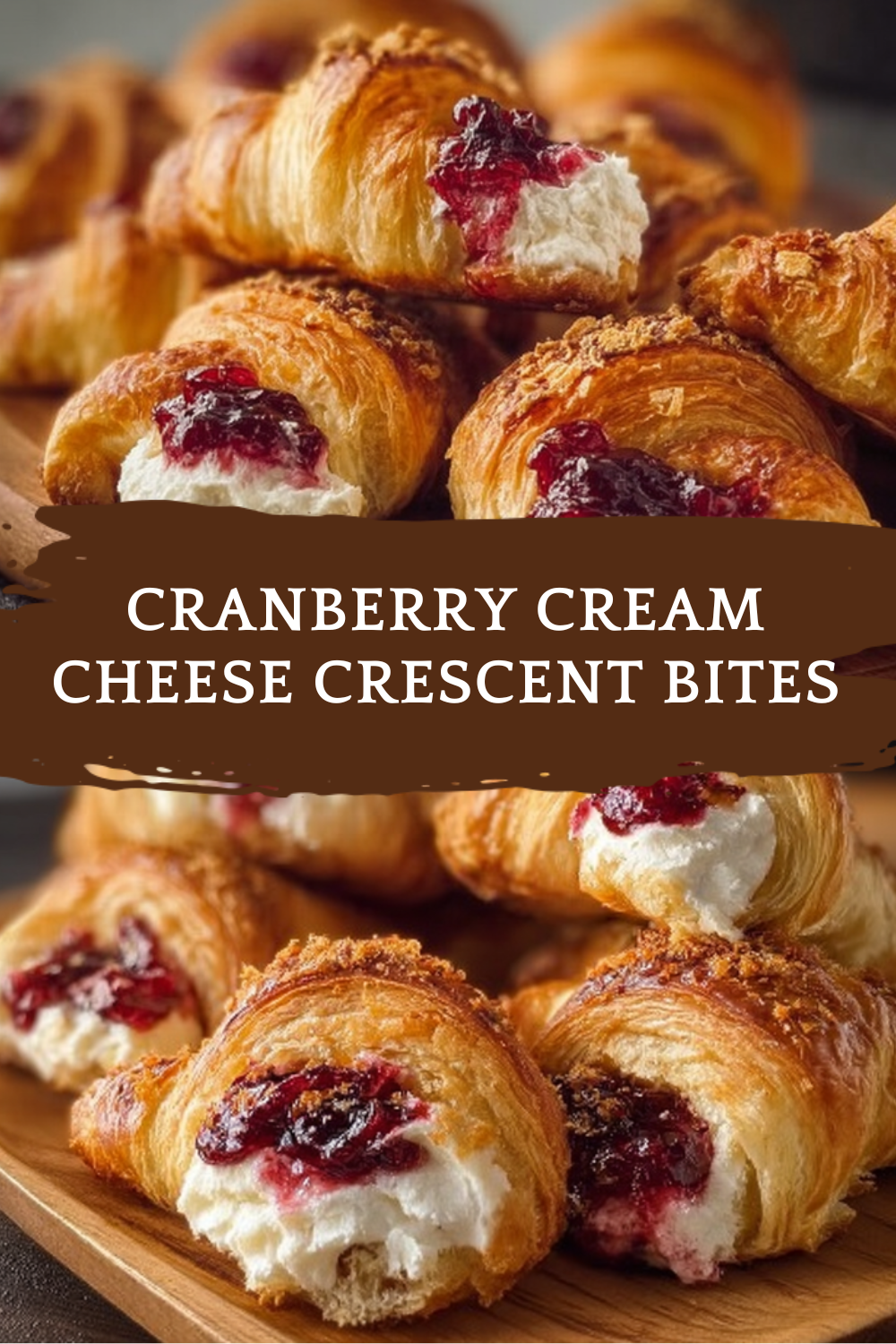 Cranberry Cream Cheese Crescent Bites
