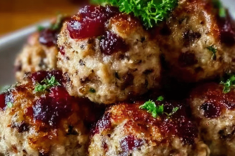 Cranberry Turkey Stuffing Balls 55.Png