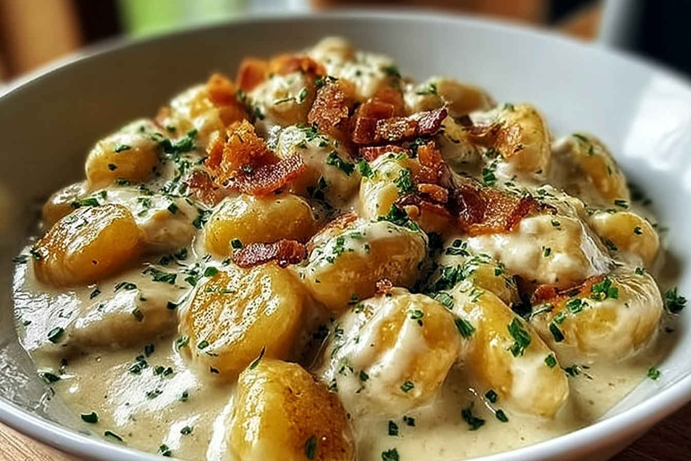 Creamy Crack Chicken Gnocchi