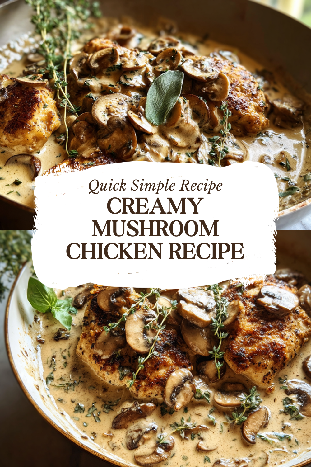 Creamy Mushroom Chicken Recipe