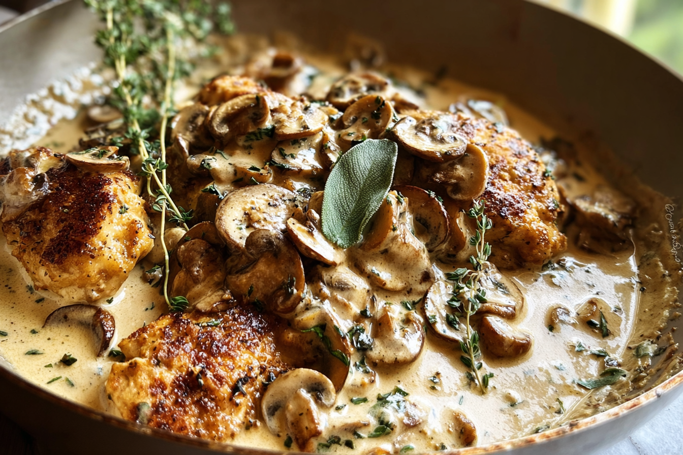Creamy Mushroom Chicken Recipe