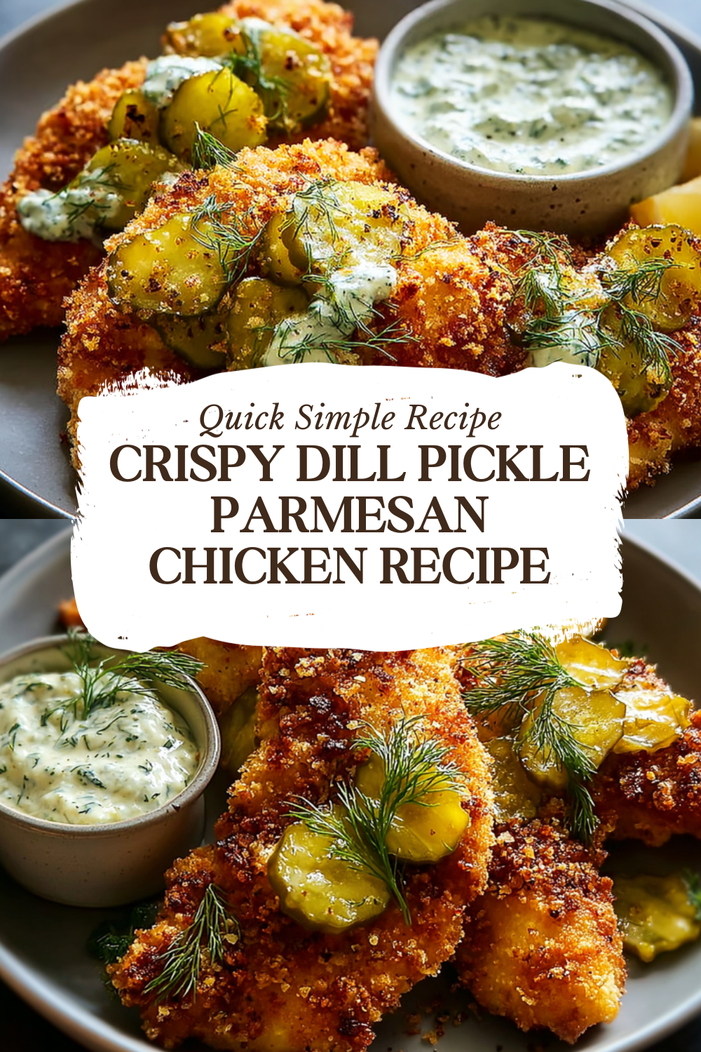 Crispy Dill Pickle Parmesan Chicken Recipe
