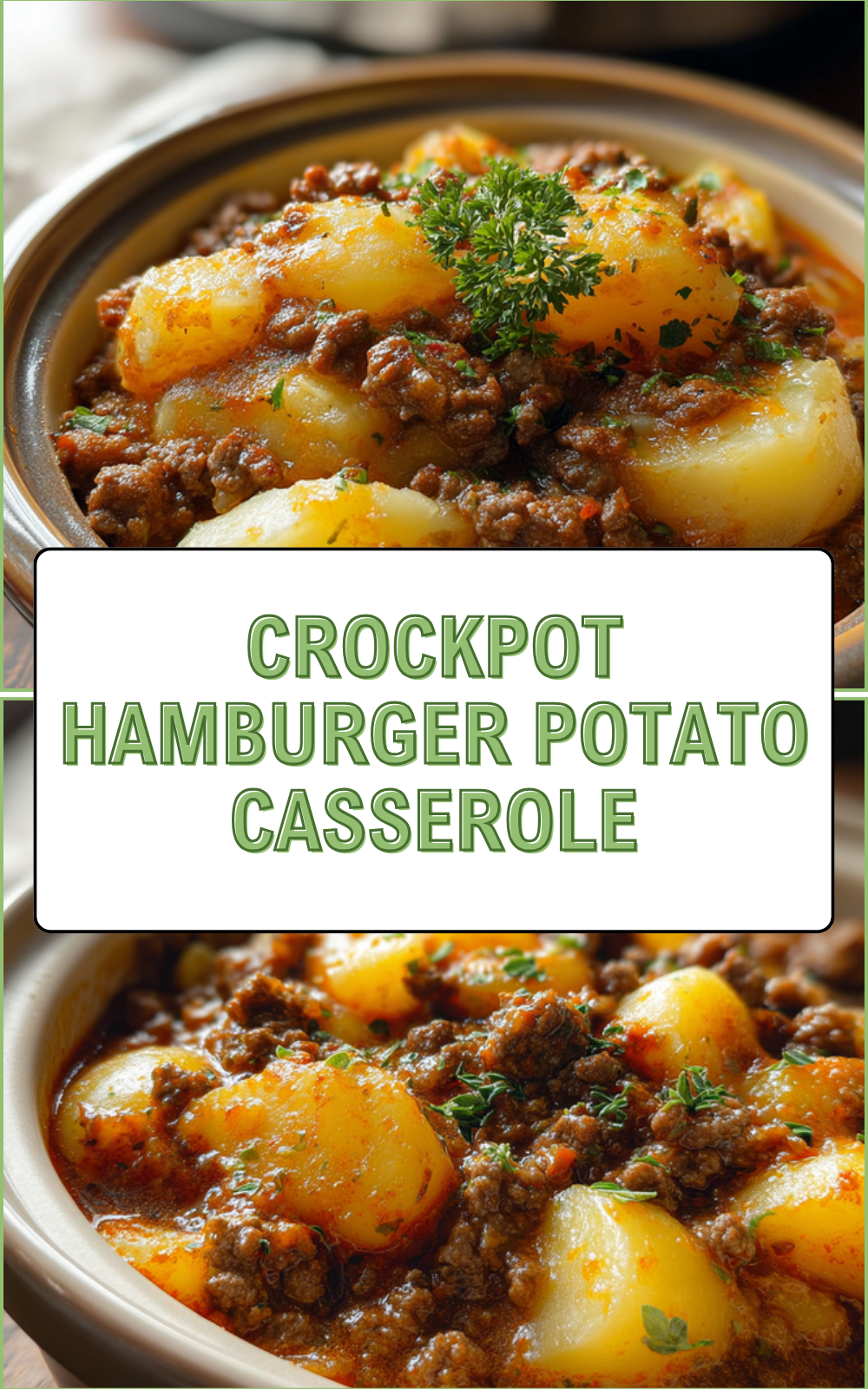 Crockpot Hamburger Potato Casserole