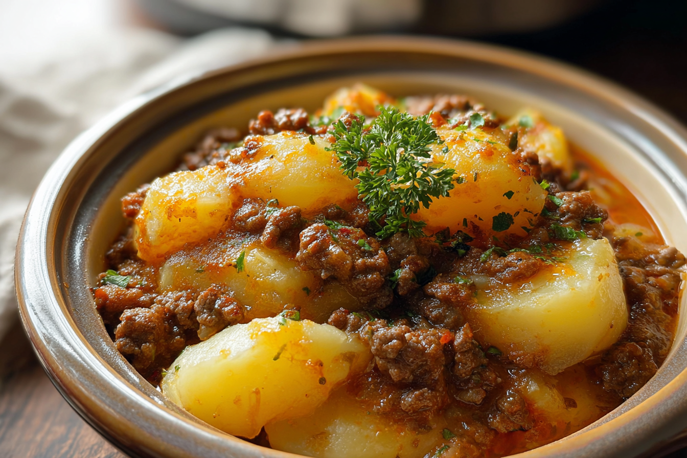 Crockpot Hamburger Potato Casserole