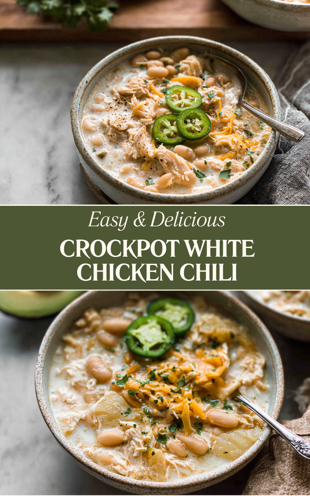 Creamy Crockpot White Chicken Chili Recipe For Easy Comfort Food 7 Crockpot White Chicken Chili
