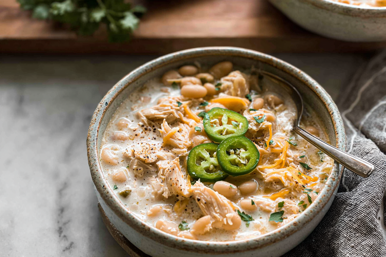 Creamy Crockpot White Chicken Chili Recipe For Easy Comfort Food 6 Crockpot White Chicken Chili