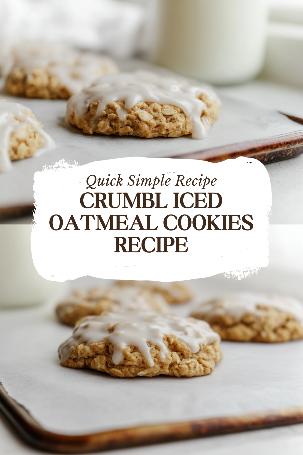 Crumbl Iced Oatmeal Cookies Recipe